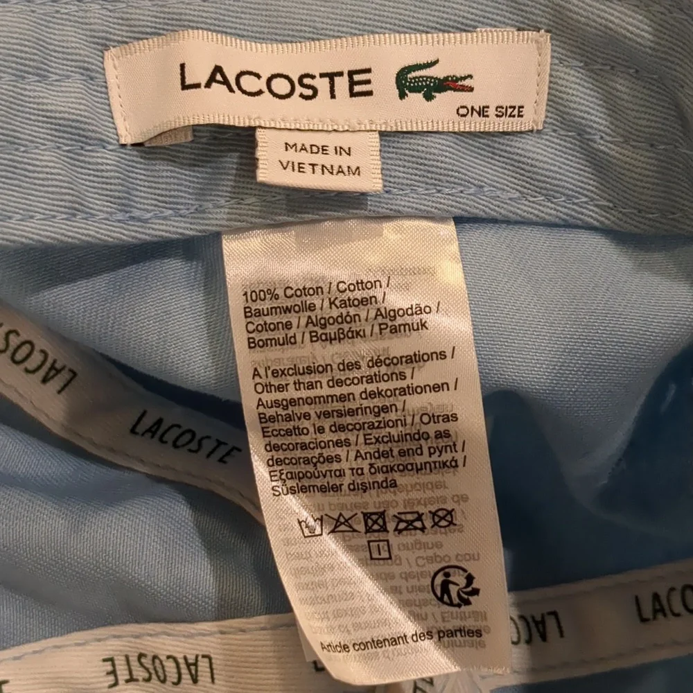 Lacoste Oversized Alligator Logo Cap